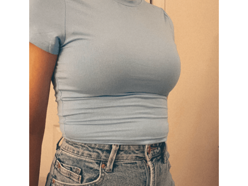 TECREW Women’s Summer Short Sleeve Cute Crop&nbsp;Top